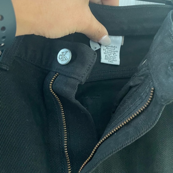 Vintage black Calvin Klein straight leg denim size 4 - Picture 3 of 8